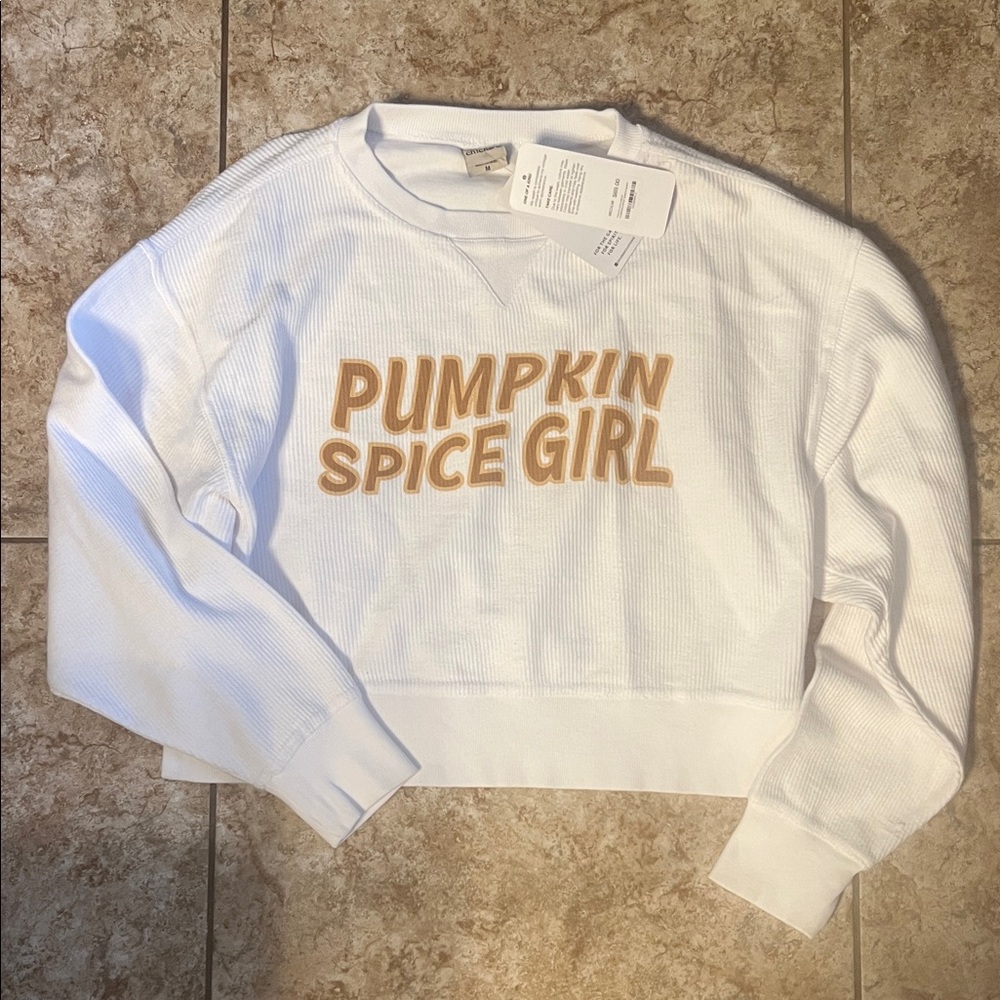 White 'Pumpkin Spice Girl' Women’s sweatshirt